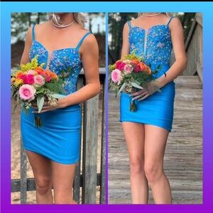 Blue hoco dress 🤪